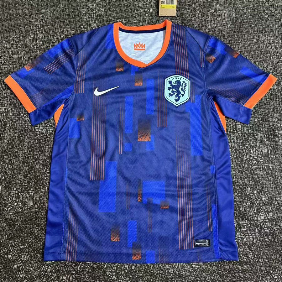 荷蘭客場 歐洲杯 球衣 24-25聯賽足球服 泰版球衣 球迷版足球服 俱樂部 國家隊 泰版足球服 運動上衣 D5