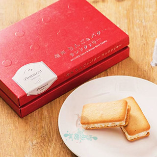 日本 芽吹堂 Pommeca 信州蘋果奶油夾心餅乾 點心 蘋果風味 夾心餅 甜點 蘋果餡【美麗密碼】有發票