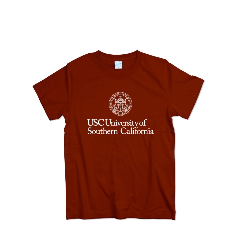 USC南加州大學T恤歐美潮流夏季短袖純棉情侶裝校服班服文化衫定制