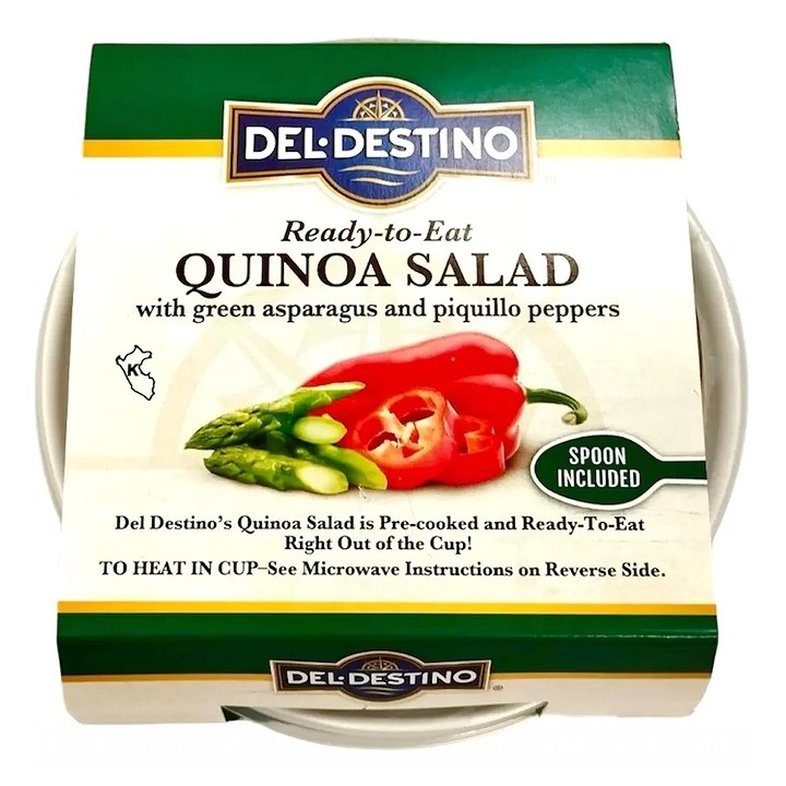 Del Destino 藜麥沙拉 蘆筍紅椒口味 210公克 X 6入 [COSCO代購4] C136189