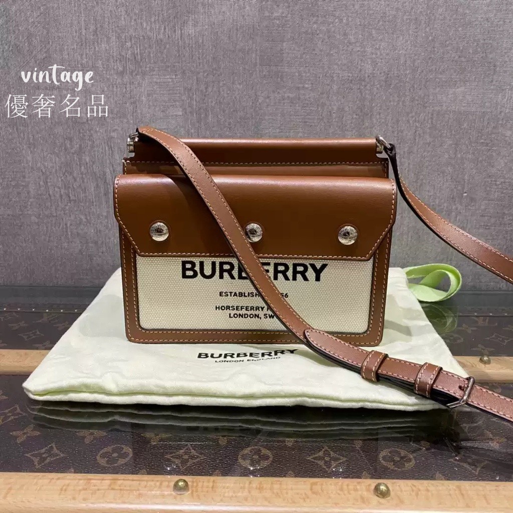 Burberry Title 手袋 801461 博柏利 印花單肩包 斜跨包 郵差包