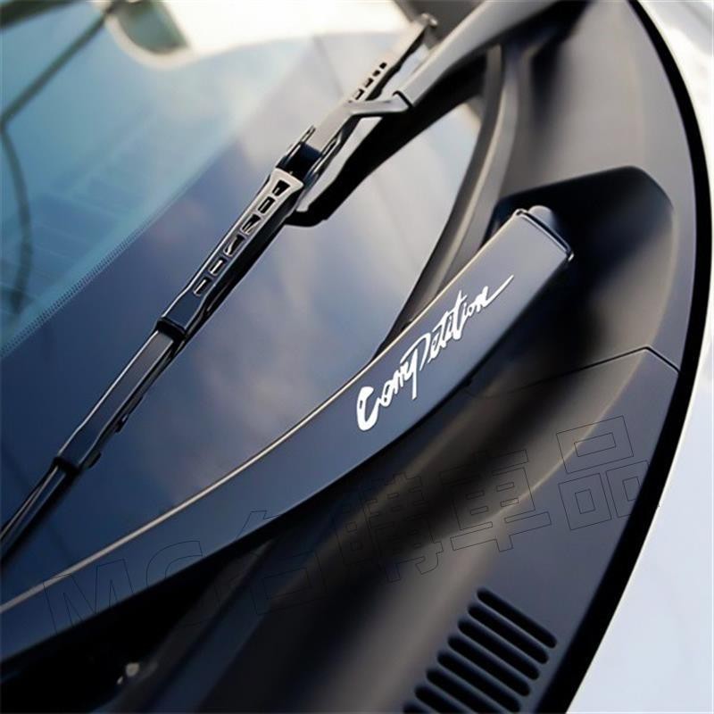 名購車品✅MITSUBISHI 三菱 4PCS 後視鏡防水汽車裝飾雨刷貼紙比賽標誌✅免運