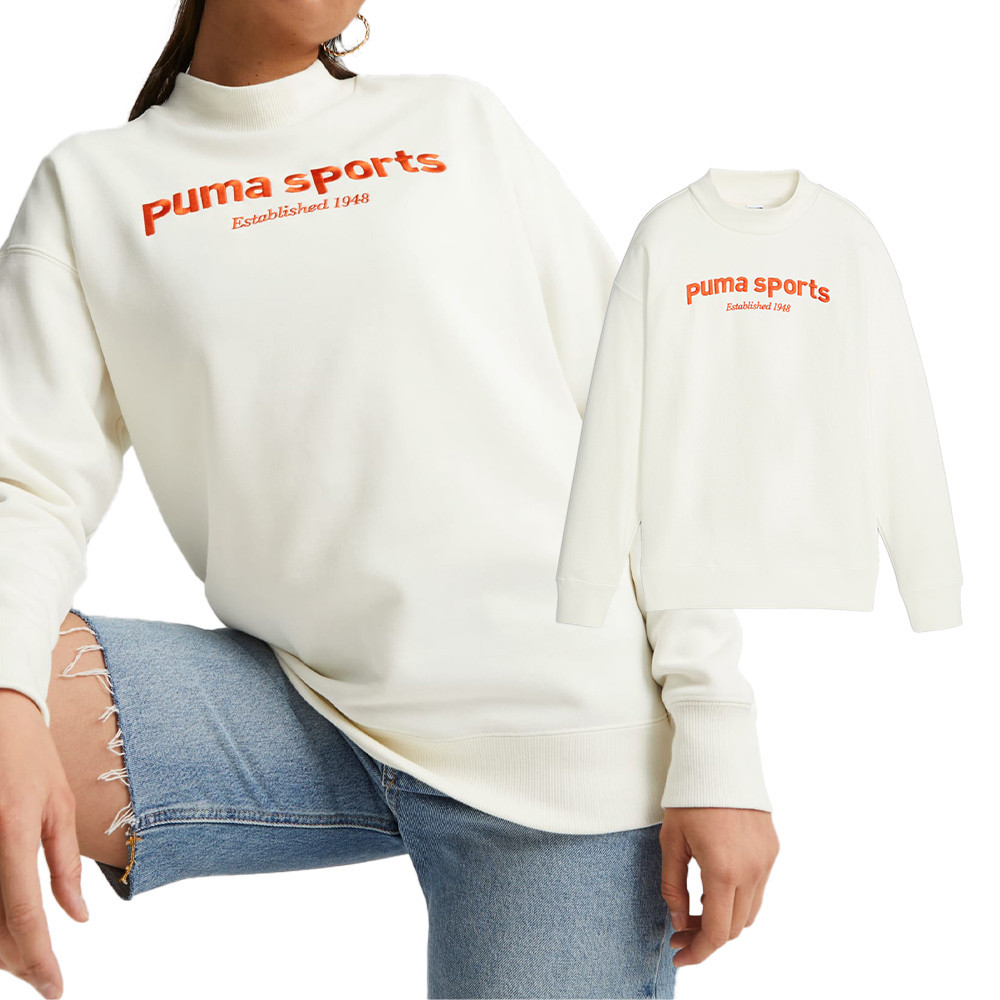 Puma 流行系列 女款 米色 運動 休閒 上衣 長袖 62521565