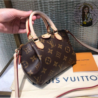 精品 LV Nano Turenne Monogram 原花 手提 肩背包 M61253 現貨