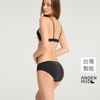 【Anden Hud】維納斯的誕生．花苞中腰三角內褲(黑-VENUS) 純棉台灣製