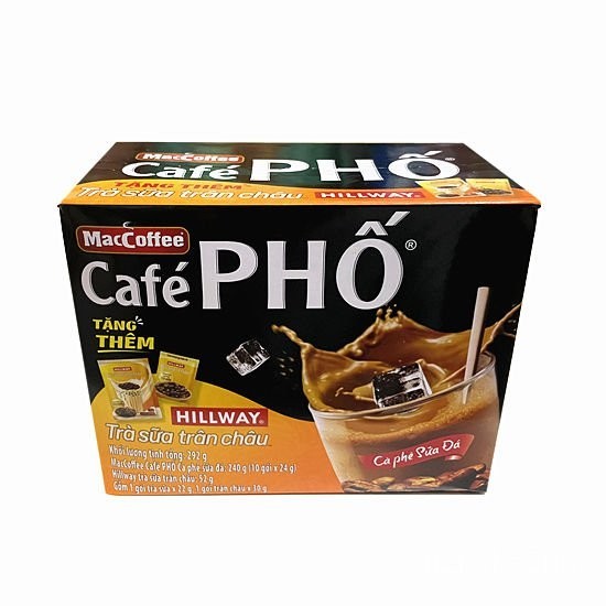 👍越南cafe PHO三閤一速溶咖啡粉240g MacCoffee牛奶咖啡10小包*24g👍