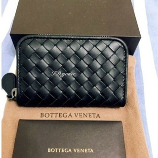 精品二手 BOTTEGA VENETA BV 黑色編織 零錢包 卡夾