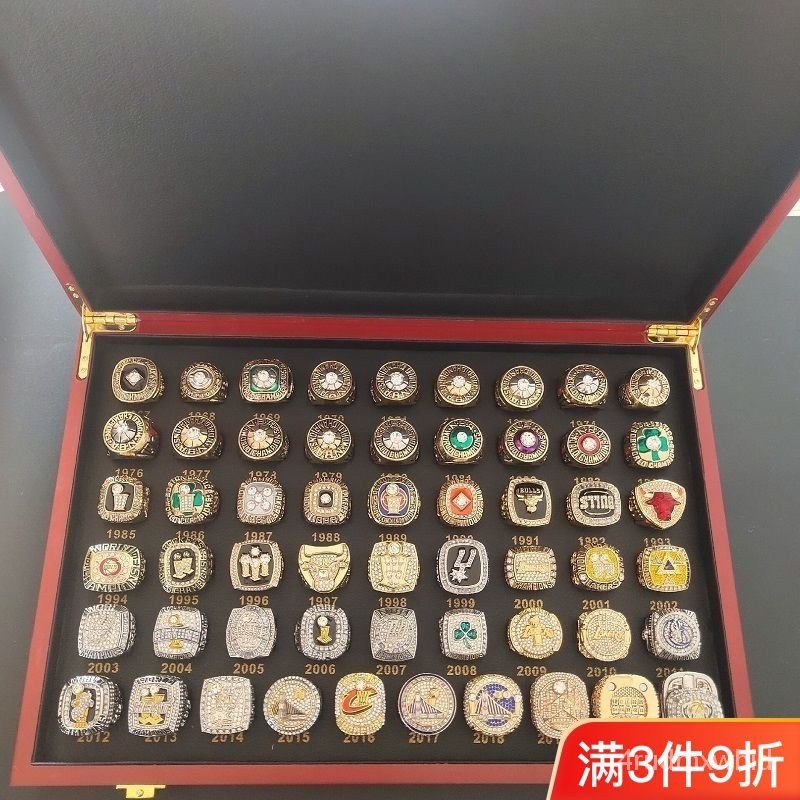 🔥新品/熱賣🔥NBA冠軍戒指科比詹姆斯翻蓋庫裏可旋轉公總冠軍戒指全套指環 WQLS