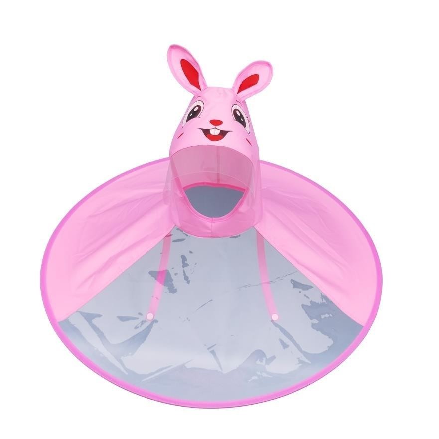 小黃鴨抖音衕款兒童雨衣寶寶飛碟雨傘帽小學生頭戴式鬥篷透氣雨披