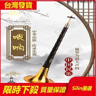 🌟Silin優選🌟紅木黑檀木烏木嗩吶樂器全套初學者成人入門D調民族中號吹奏喇叭