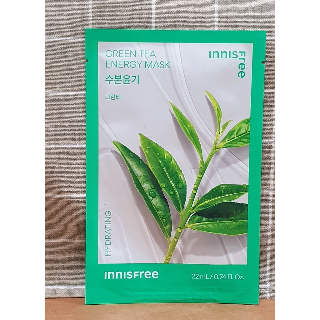 韓國 innisfree 我的真萃能量面膜 綠茶 有中文標 官方通路購買