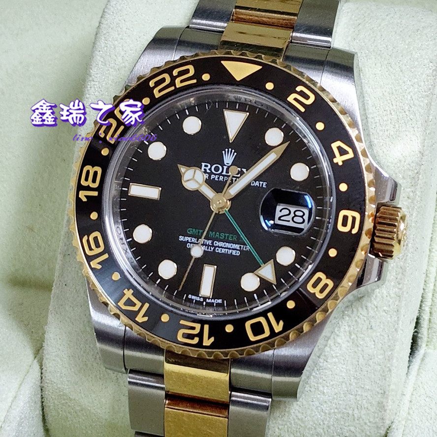 ROLEX 勞力士 116713LN 中金GMT 2013/10 40mm FB搜尋 個人藏錶 臺南二手錶