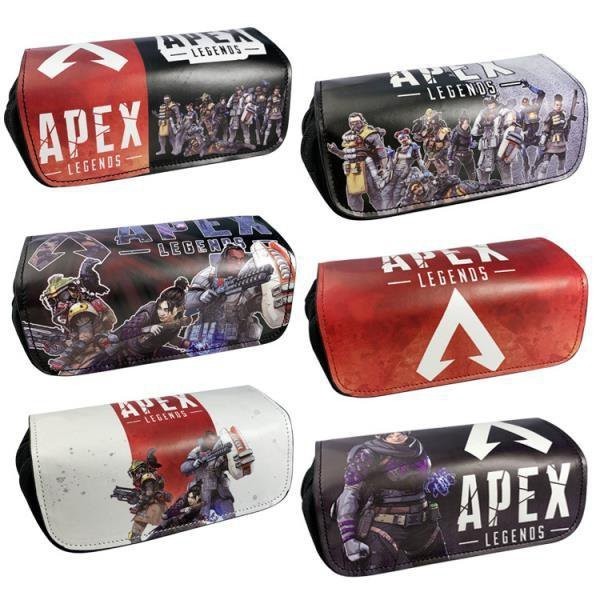 💥限時超商 免運💥動漫Apex Legends英雄遊戲筆袋 學生多功能大容量文具雙層拉鏈筆袋