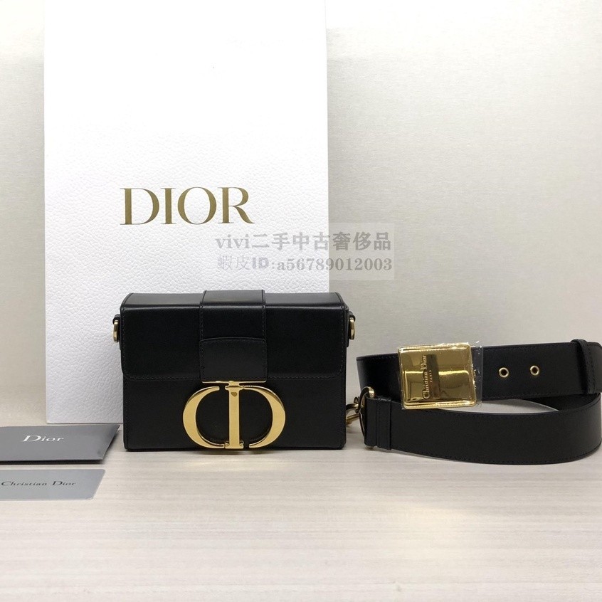 現貨二手 Dior 迪奧 Montaigne 30 mini 蒙田包 盒子包 單肩包 斜挎包 m9204mos