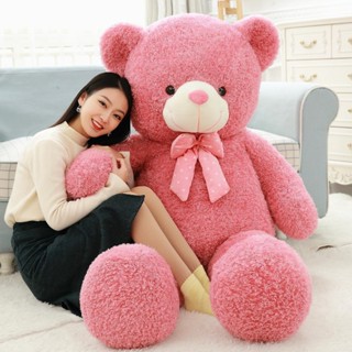 蝦皮優選 抱抱熊公仔泰迪熊貓粉色佈娃娃女孩睡覺抱枕可愛毛絨玩具大熊女生