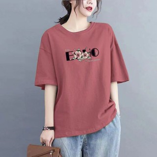 臺灣出貨 100%純棉短袖 短袖T恤女 短袖上衣 韓版上衣 夏季衣服 寬鬆上衣 T恤女 女生衣服 大碼上衣 女上衣 短袖