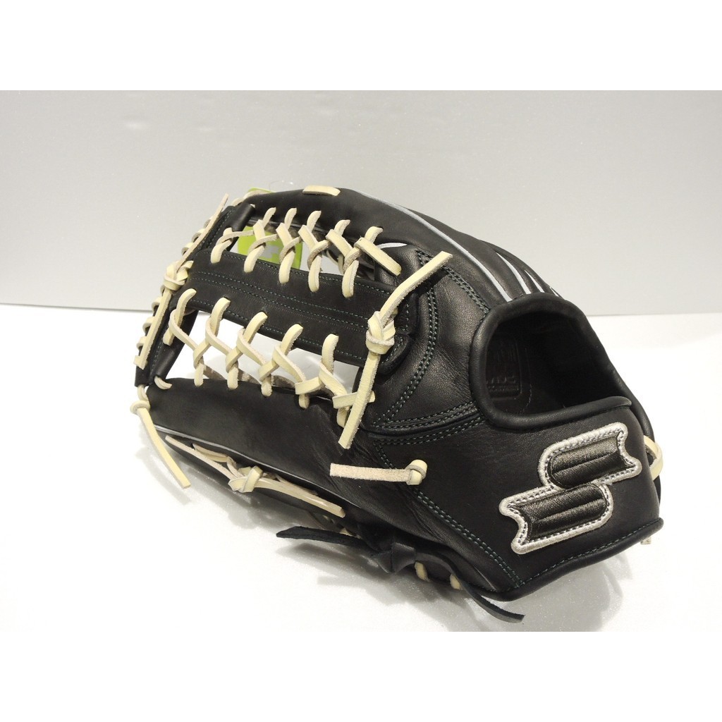 日本品牌 SSK Battle Ready 即戰力 掌心吸震緩衝設計 反手 棒壘球 T網外野手套(WDT4924I)黑