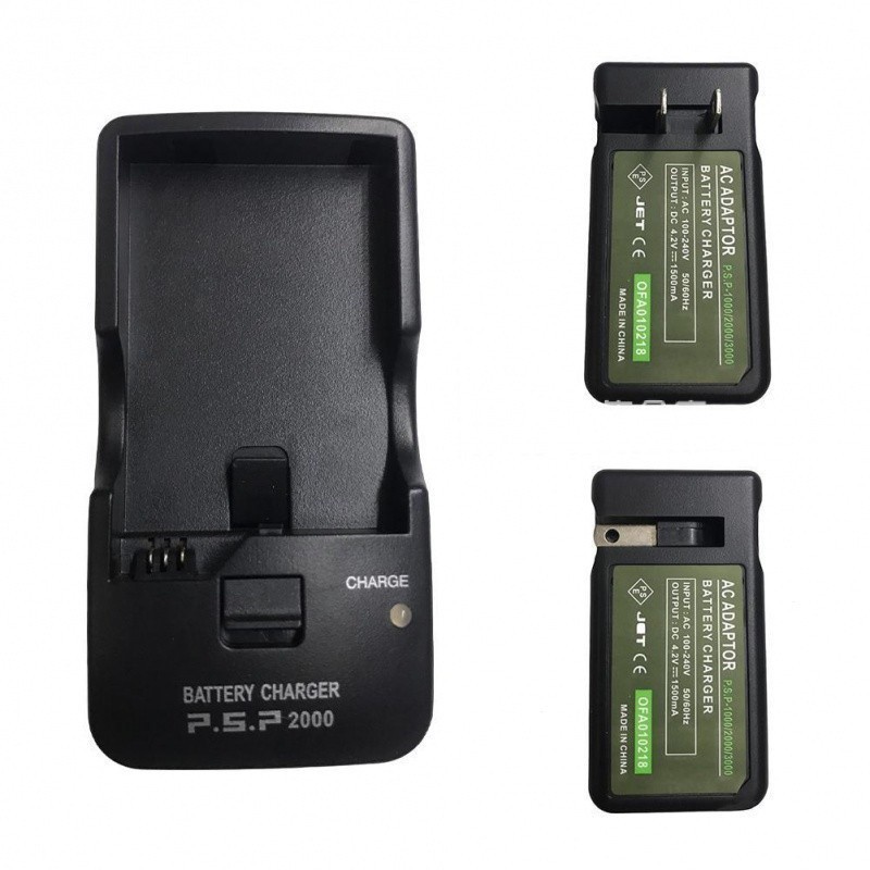 PSP電池充電器 PSP1000充電器 PSP2000電源適配器 PSP3000折疊式充電器