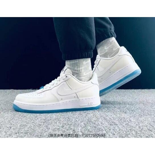 Nike Air Force 1 '' UV '' 白藍 熱感應 皮革 輕便 透氣 低幫 滑板鞋 DA8301 100