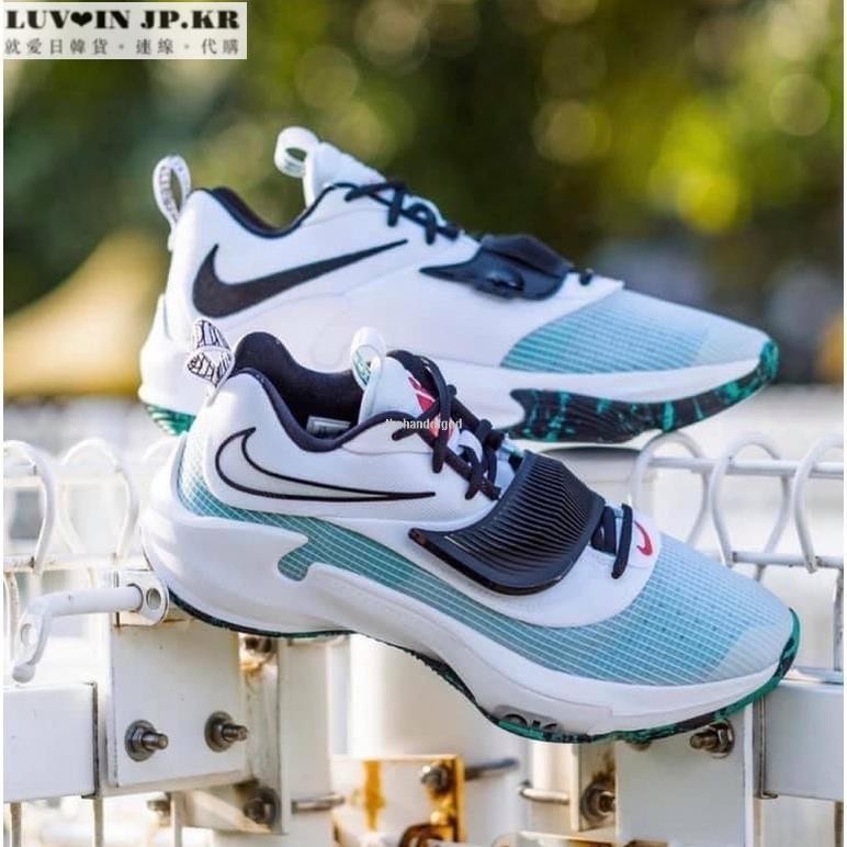 【日韓連線】Nike Zoom Freak 3 白綠 黑 男休閒運動慢跑鞋 DA0695-101