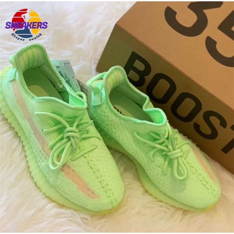 正版 Yeezy 350 Boost V2 “Glow” Eg5293 夜光 限量 慢跑鞋 休閒鞋