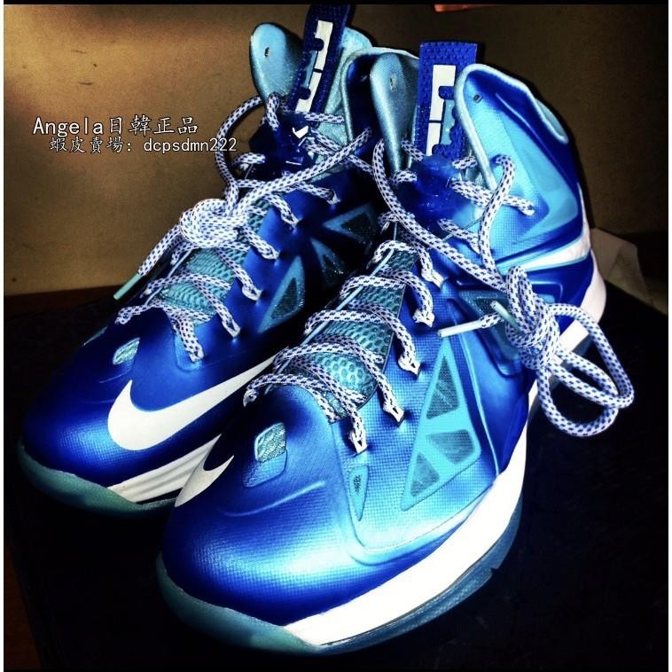 正品 Nike LeBron 10+ Blue Diamond 運動鞋 跑步鞋 598360 星空藍 現貨 免運
