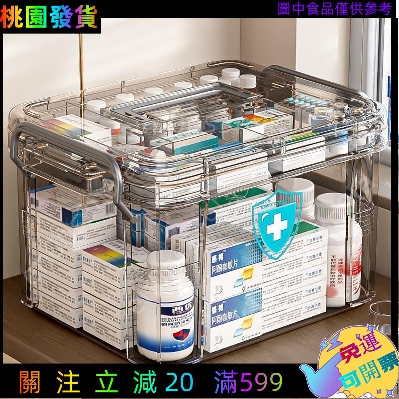 免運●藥箱收納箱 便攜多層箱 家庭版醫藥箱 大容量透明藥盒收納盒118