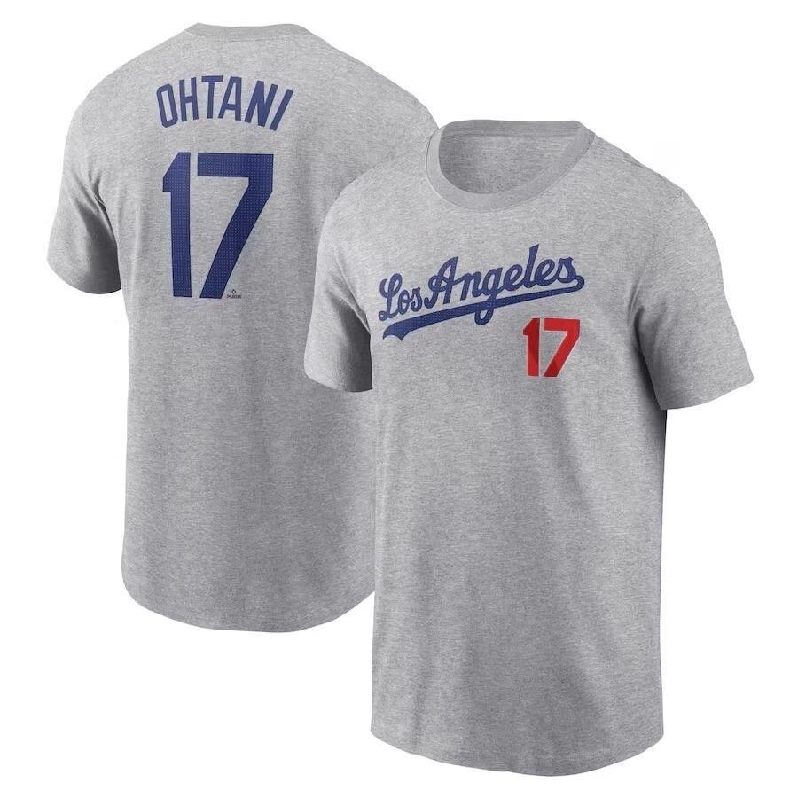 棒球聯盟 Dodgers 洛杉磯道奇隊 17# Ohtani 大谷翔平 短袖T恤