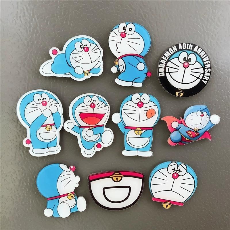 【可愛小物】日本哆啦A夢冰箱貼磁貼機器貓藍胖子卡通動漫創意大雄吸鐵石可愛小物品 獎勵品 交換禮物