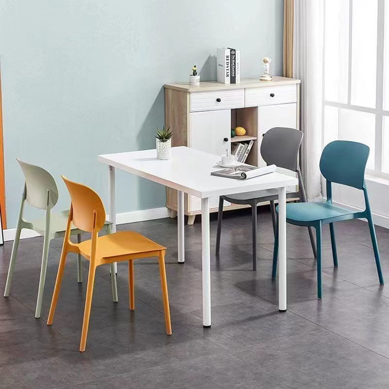 🔥新款 熱賣 🔥北歐餐椅傢用塑料現代簡約餐廳馬卡龍洽談書桌靠背椅網紅化妝椅子