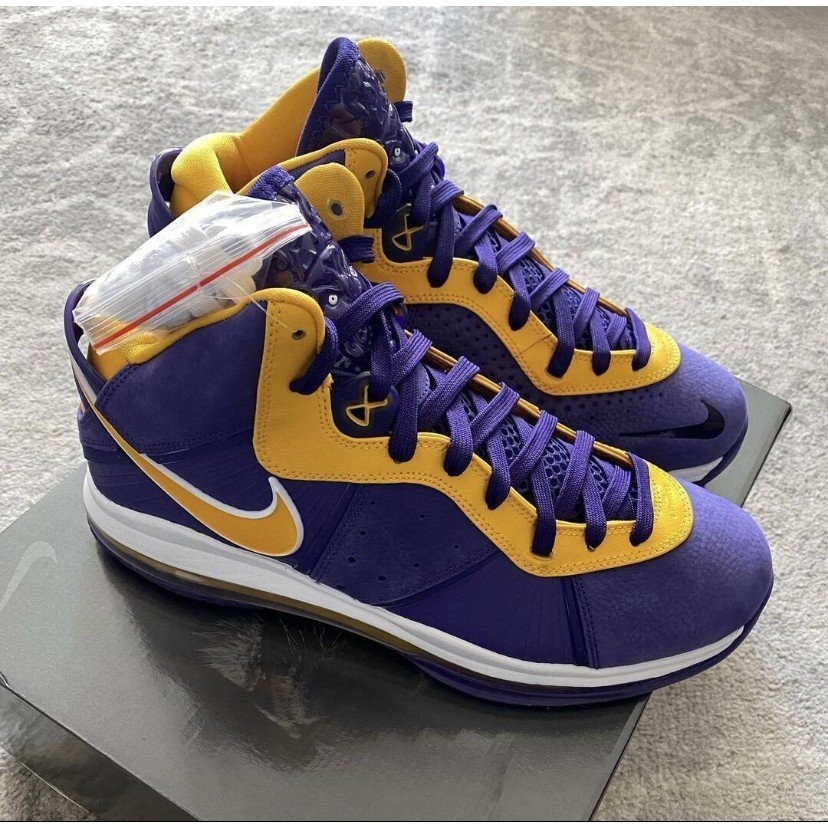 Nike LeBron 8 "Lakers"紫金 湖人 詹姆斯 8 籃球 DC8380-500 慢跑鞋