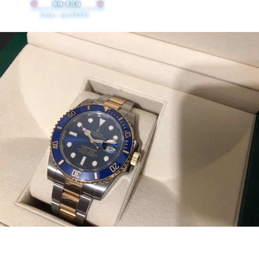 Rolex 勞力士 116613 lb 半金 藍水鬼腕錶