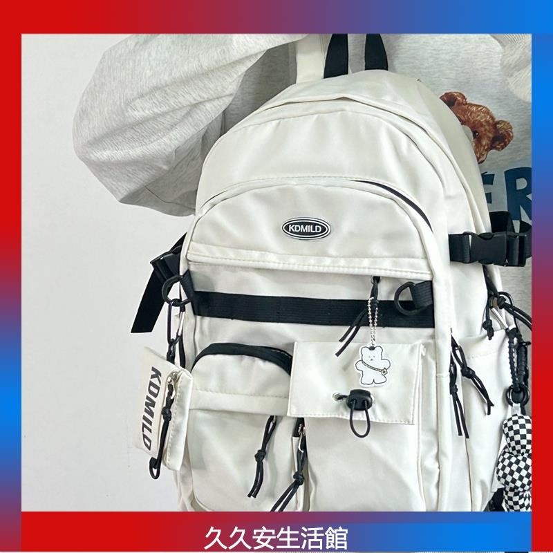 韓國大容量雙肩包 5色 多隔層學生書包 電腦後背包 防潑水ins日韓風 零錢包 雙肩包 背包 後背包 旅行包