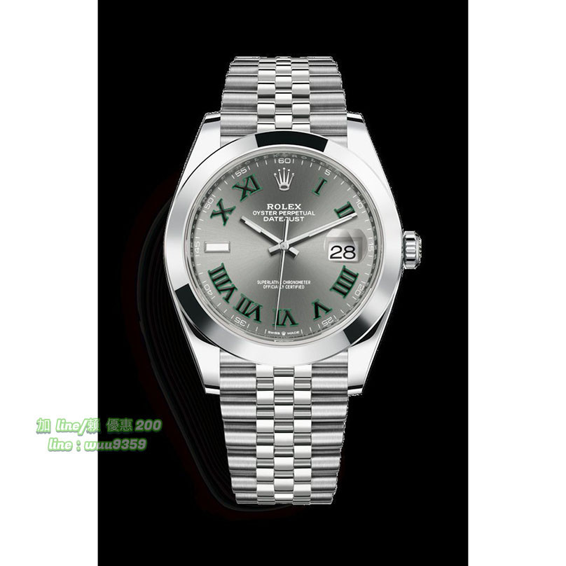 Rolex 勞力士 DATEJUST II (2018年款式) 41mm 綠羅馬字(五珠記念帶)126300