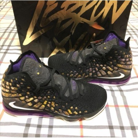 NIKE LEBRON XVII EP PURPLE &amp; GOLD 17代 紫金 籃球 BQ3178-004 慢跑鞋