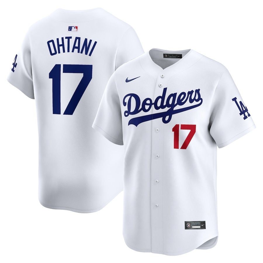MLB球衣 棒球服 美職聯 棒球服洛杉磯道奇Dodgers17號Shohei Ohtani球衣運動服男裝