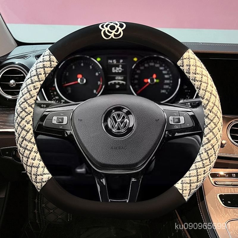 福斯方向盤套 VW方向盤套 Golf 8 GTI Golf Tiguan T-Roc T-Crossgo 汽車方向盤套