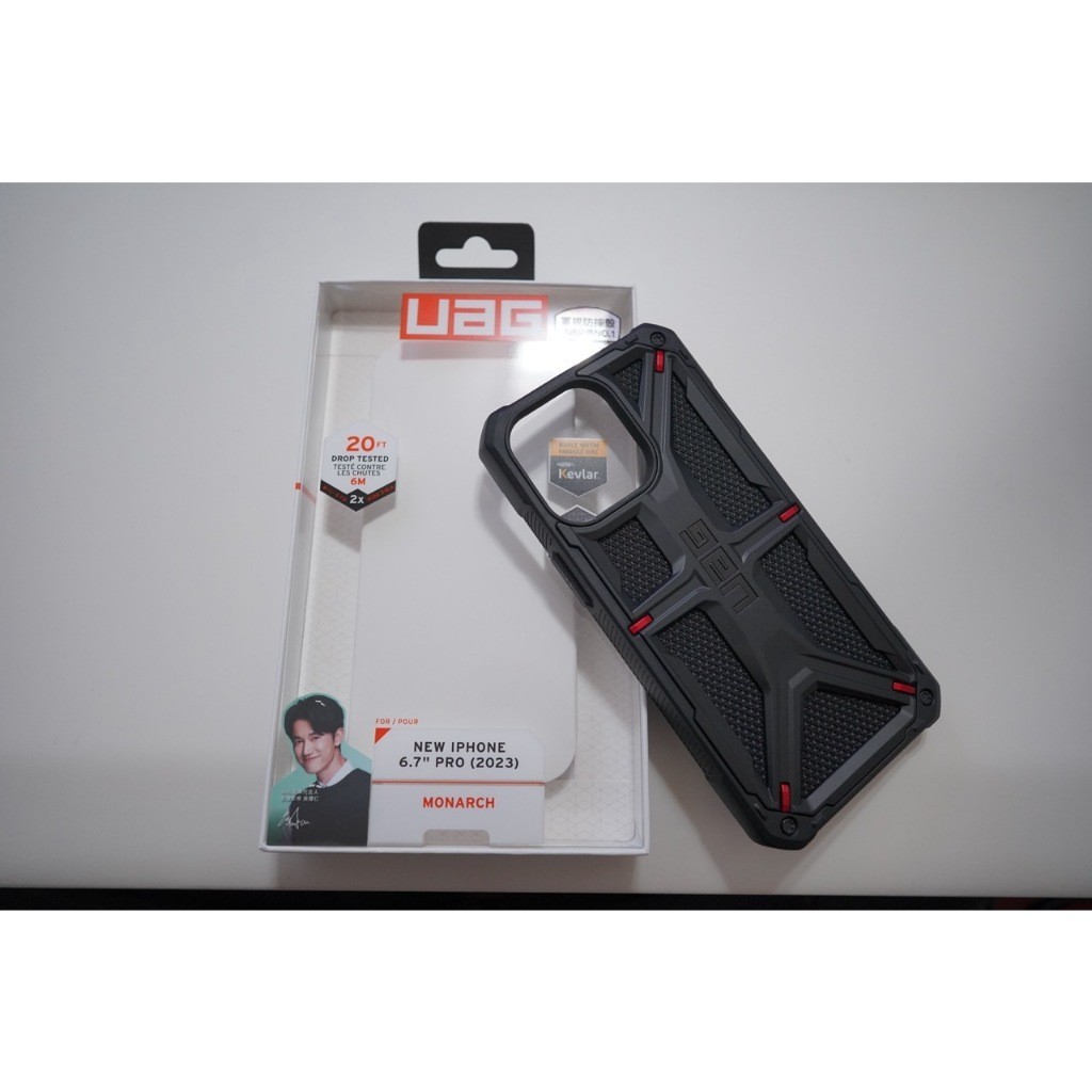 【 王阿姨二手店】UAG iPhone 15 ProMax 頂級特仕版耐衝擊保護殼（軍用黑）