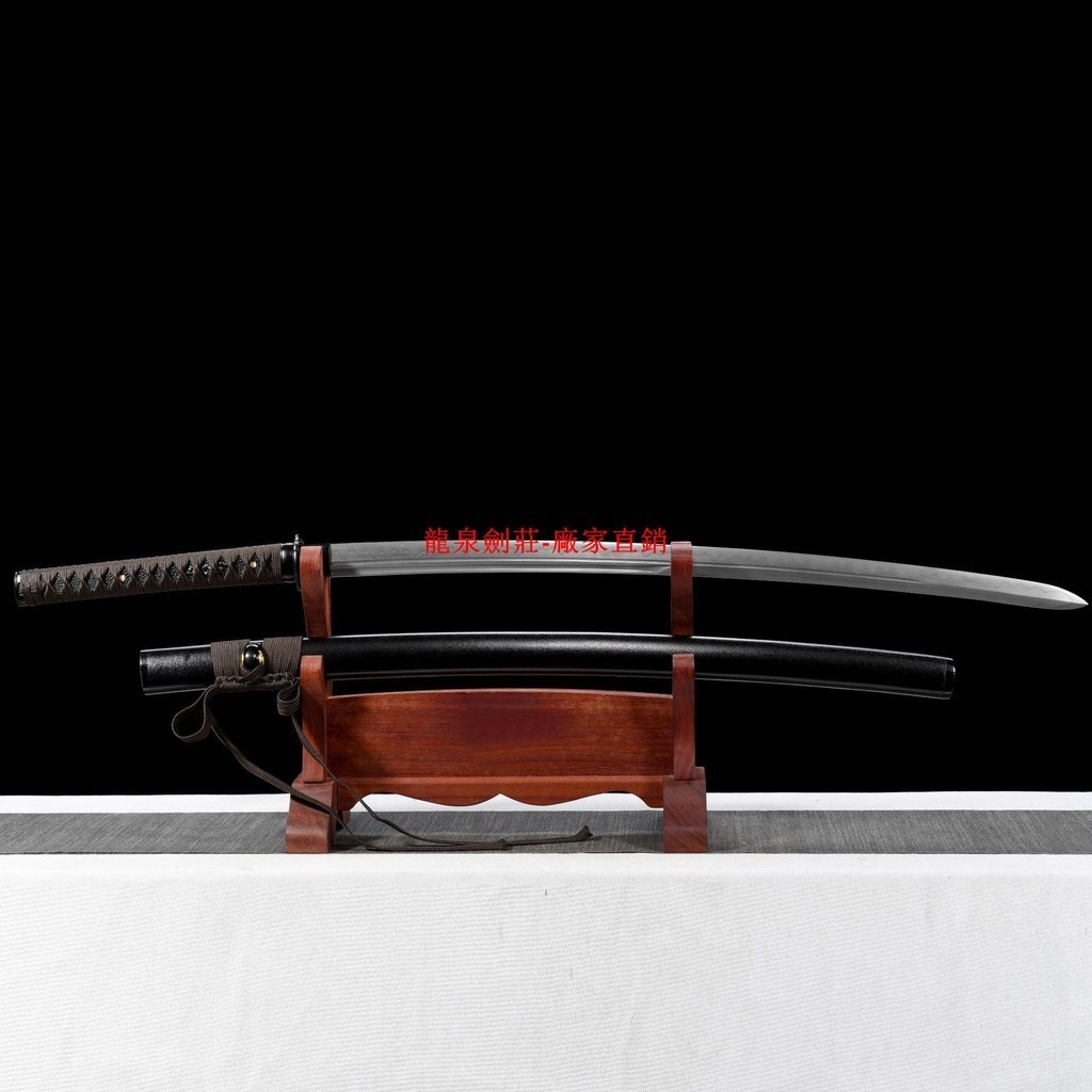 龍泉刀劍 小烏丸影 龍骨一體鍛打 武士 T10燒刃 居合刀 日式刀 手工鍛打 寶劍 收藏刀 未開刃