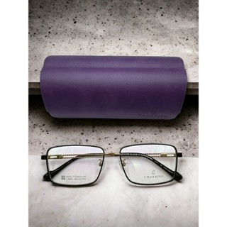 【CHARRIOL 夏利豪】鋼索繩紋高質感純鈦眼鏡 L-0045 黑金配色 瑞士一線精品品牌 純鈦鏡架 光學眼鏡