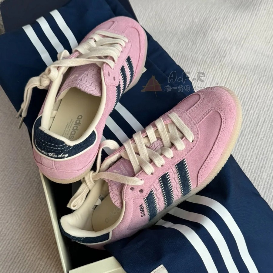 Notitle x Adidas Originals Samba OG 粉色 粉藍 粉 復古 麂皮 休閒鞋 IG4198