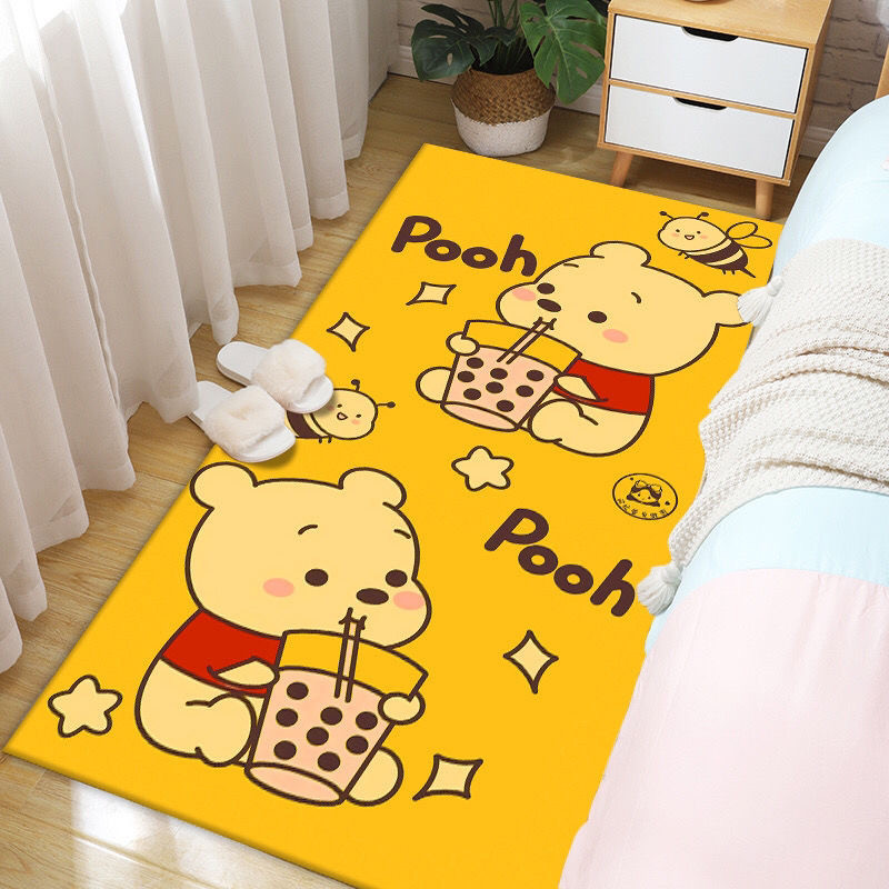 地毯 地墊 臥室床邊地毯 Ins風維尼熊 可愛卡通床邊毯 全鋪可訂製 佈置 裝飾 裝修