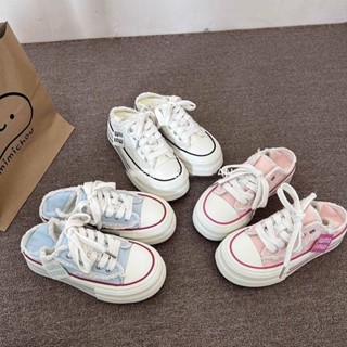 💕洋洋鞋店💕厚底懶人鞋 包頭半拖鞋 粉色流蘇毛邊厚底帆布鞋女夏季新款兩穿休閒百搭板鞋ins風 穆勒鞋 帆布鞋 女生小白鞋