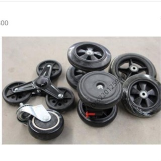 臺灣出貨-購物車車輪配件 老年購物車輪 手推車配件助行器購物車車輪 軸承 輪橡膠發泡 輪子💖超實惠