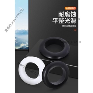 活動價💖輪子靜音貼 橡膠雙面護線圈內徑3mm至50mm過線圈 密封 圈保護環橡膠圈黑色白色-免運/臺灣出貨/優惠