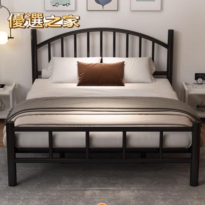🔵台灣優選之家🔵歐式💙鐵床架💙鐵床 鐵床架雙人 鋼鐵碳鋼 單人鐵架床 組裝床架 鐵床架 出租屋鐵床 單人床架 雙