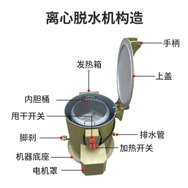 🎉好物生活館🎉工業離心脫水機烘干機甩油機金屬五金不銹鋼脫油機干燥機烘干設備