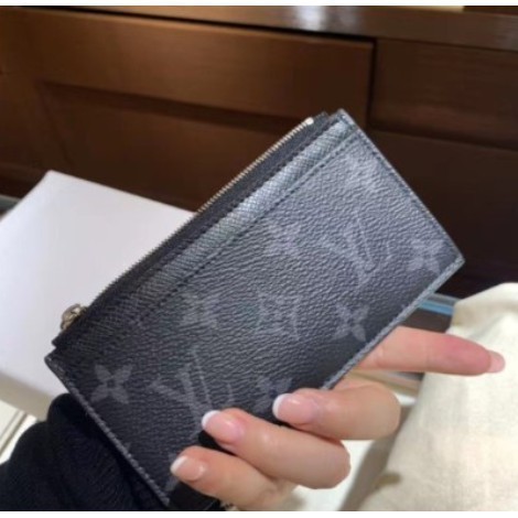 Louis Vuitton LV零錢包 男女 對折 拉鏈卡片夾 經典棋盤格紋N64038 M62914