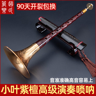 趙氏管樂印度限定小葉紫檀嗩吶樂器全套專業演奏高階高檔D降B純銅鎖吶新品