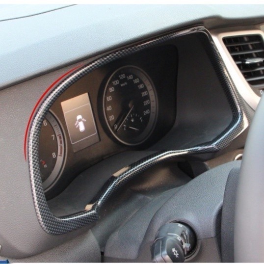 適用於Hyundai Tucson 2016-2020年 專用 儀表板裝飾框 儀俵飾條 儀表框 碳纖維紋 Tucson配
